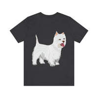West Highland White Terrier Unisex Jersey Short Sleeve Tee, S - 3XL, Cotton, Light Fabric, FREE Shipping, Made in USA!!