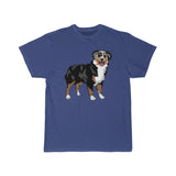 Australian Shepherd Men's Short Sleeve Tee, S - 5 XL, 11 Colors, Soft Cotton, Light Fabric, FREE Shipping, Made in USA!!