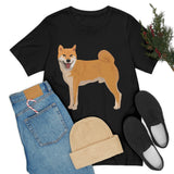 Shiba Inu Unisex Jersey Short Sleeve Tee, S - 3XL, 16 Colors, 100% Cotton, Light Fabric, FREE Shipping, Made in USA!!