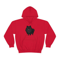 Black Pomeranian Unisex Heavy Blend™ Hooded Sweatshirt, S - 3XL, 6 Colors, Cotton/Polyester, FREE Shipping, Made in USA!!