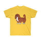 Ruby Cavalier King Charles Spaniel Unisex Ultra Cotton Tee, S - 5XL, 15 Colors, 100% Cotton, FREE Shipping, Made in the USA!!