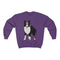 Border Collie Unisex Heavy Blend™ Crewneck Sweatshirt, Cotton/Polyester, Loose Fit, FREE Shipping, Made in the USA!!