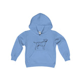 Labrador Retriever Boys Hoodies, Kids Heavy Blend Hooded Sweatshirt