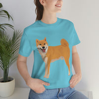 Shiba Inu Unisex Jersey Short Sleeve Tee, S - 3XL, 16 Colors, 100% Cotton, Light Fabric, FREE Shipping, Made in USA!!