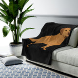 Chesapeake Bay Retriever Velveteen Plush Blanket, 3 Sizes, Polyester, FREE Shipping, Made in USA!!