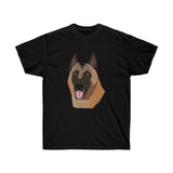 Belgian Malinois Unisex Ultra Cotton Tee, Short Sleeve, T Shirt, Men, Women, Made in USA!!