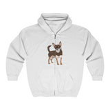 Chihuahua Unisex Heavy Blend™ Full Zip Hooded Sweatshirt, Cotton/Polyester, Medium Heavy Fabric, S - 2XL, 6 Colors, FREE Shipping, Made in USA!!