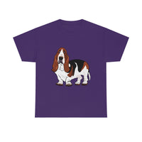 Basset Hound Unisex Heavy Cotton Tee, S - 5XL, 12 Colors, 100% Cotton, FREE  Shipping, Made in USA!!