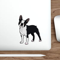 Boston Terrier Die-Cut Stickers, Water Resistant Vinyl, 5 Sizes, Matte Finish, Indoor/Outdoor, FREE Shipping, Made in USA!!