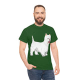 West Highland White Terrier Unisex Heavy Cotton Tee, S - 5XL, Cotton, FREE Shipping, Made in USA!!