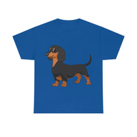 Dachshund Unisex Heavy Cotton Tee, S - 5XL, 12 Colors, Light Fabric, FREE Shipping, Made in USA!!
