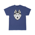 Siberian Husky Men's Short Sleeve Tee, S - 5XL, 11 Colors, Light Fabric, Soft Cotton, FREE Shipping, Made in USA!!