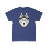 Siberian Husky Men's Short Sleeve Tee, S - 5XL, 11 Colors, Light Fabric, Soft Cotton, FREE Shipping, Made in USA!!