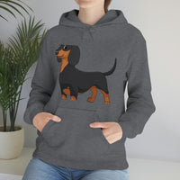 Dachshund Unisex Heavy Blend™ Hooded Sweatshirt, S - 5XL, 13 Colors, Cotton/Polyester, FREE Shipping, Made in USA!!