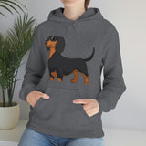 Dachshund Unisex Heavy Blend™ Hooded Sweatshirt, S - 5XL, 13 Colors, Cotton/Polyester, FREE Shipping, Made in USA!!
