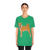 Shiba Inu Unisex Jersey Short Sleeve Tee, S - 3XL, 16 Colors, 100% Cotton, Light Fabric, FREE Shipping, Made in USA!!