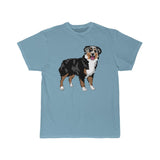 Australian Shepherd Men's Short Sleeve Tee, S - 5 XL, 11 Colors, Soft Cotton, Light Fabric, FREE Shipping, Made in USA!!