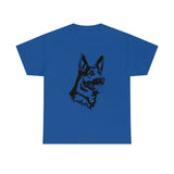 German Shepherd Unisex Heavy Cotton Tee, S - 5XL, 100% Cotton, Light Fabric, 8 Colors, FREE Shipping, Made in USA!!