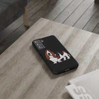 Basset Hound Tough Cases, 33 Sizes, Google, Samsung, iPhone, Matte or Glossy, Impact Resistant, Dual Layer Case, FREE Shipping, Made in USA!!