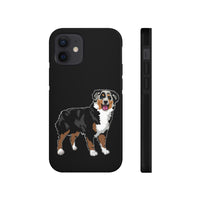 Australian Shepherd Case Mate Tough Cell Phone Cases, Wireless Charging, Extremely Strong Plastic, FREE Shipping, Made in USA!!