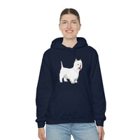 West Highland White Terrier Unisex Heavy Blend™ Hooded Sweatshirt, S - 5XL, Cotton/Polyester, FREE Shipping, Made in USA!!