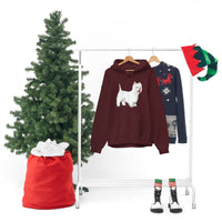 West Highland White Terrier Unisex Heavy Blend™ Hooded Sweatshirt, S - 5XL, Cotton/Polyester, FREE Shipping, Made in USA!!