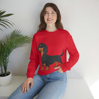 Dachshund Unisex Heavy Blend™ Crewneck Sweatshirt, S - 2XL, 14 Colors, Cotton/Polyester, Medium Fabric, FREE Shipping, Made in USA!!