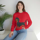 Dachshund Unisex Heavy Blend™ Crewneck Sweatshirt, S - 2XL, 14 Colors, Cotton/Polyester, Medium Fabric, FREE Shipping, Made in USA!!