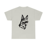 German Shepherd Unisex Heavy Cotton Tee, S - 5XL, 100% Cotton, Light Fabric, 8 Colors, FREE Shipping, Made in USA!!