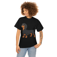 Dachshund Unisex Heavy Cotton Tee, S - 5XL, 12 Colors, Light Fabric, FREE Shipping, Made in USA!!