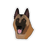 Belgian Malinois Die-Cut Stickers, Water Resistant Vinyl, 5 Sizes, Matte Finish, Indoory/Outdoor, FREE Shipping, Made in USA!!