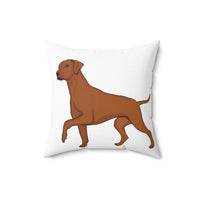 Rhodesian Ridgeback Spun Polyester Square Pillow, Double Sided Print, Polyester Cover and Pillow, FREE Shipping, Made in USA!!