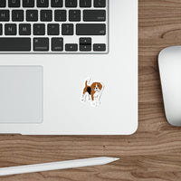 Beagle Die-Cut Stickers, Water Resistant Vinyl, 5 Sizes, Matte Finish, Indoory/Outdoor, FREE Shipping, Made in USA!!