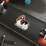 Basset Hound Die-Cut Stickers, 5 Sizes, Indoor/Outdoor, Water Resistant, Matte Finish, FREE Shipping, Made in USA!!