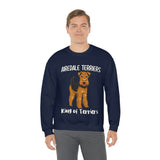 Airedale Terrier Unisex Heavy Blend Crewneck Sweatshirt, S - 3XL, 6 Colors, Loose Fit, FREE Shipping, Made in USA!!