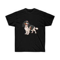 Tricolor Cavalier King Charles Spaniel Unisex Ultra Cotton Tee