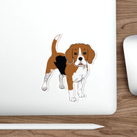 Beagle Die-Cut Stickers, Water Resistant Vinyl, 5 Sizes, Matte Finish, Indoory/Outdoor, FREE Shipping, Made in USA!!