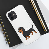 Dachshund Case Mate Tough Phone Cases, Impact Resistant, Wireless Charging, FREE Shipping, Made in USA!!