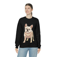 French Bulldog Unisex Heavy Blend Crewneck Sweatshirt, S - 3XL, 6 Colors, Loose Fit, Cotton/Polyester, FREE Shipping, Made in USA!!