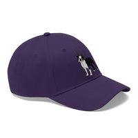 Boston Terrier Unisex Twill Hat, Cotton Twill, Adjustable Velcro Closure, FREE Shipping, Made in USA!!