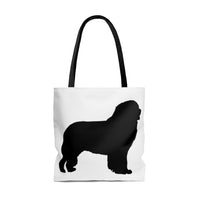 Newfoundland Tote Bag, 3 Sizes, Polyester, Boxed Corners, Black Cotton Handles, FREE Shipping, Made in USA!!