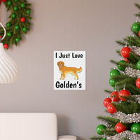 Golden Retriever Premium Matte vertical posters, 7 Sizes, Matte Finish, Museum Grade Paper, FREE Shipping, Made in USA!!