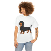 Dachshund Unisex Heavy Cotton Tee, S - 5XL, 12 Colors, Light Fabric, FREE Shipping, Made in USA!!