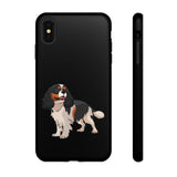 Tricolor Cavalier King Charles Spaniel Tough Cell Phone Cases, Glossy/Matte, Google, Samsung, iPhone, FREE Shipping, Made in USA!!