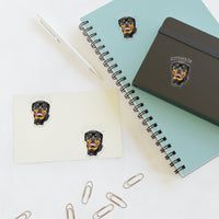 Rottweiler Sticker Sheets, 2 Image Sizes, 3 Image Surfaces, Water Resistant Vinyl, FREE Shipping, Made in USA!!