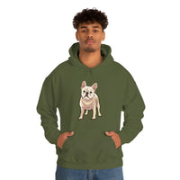 French Bulldog Unisex Heavy Blend Hooded Sweatshirt, S - 5XL, 12 Colors, FREE Shipping, Made in USA!!