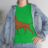 Rhodesian Ridgeback Unisex Heavy Cotton Tee, S - 5XL, 12 Colors, Cotton, Medium Fabric, FREE Shipping, Made in USA!!