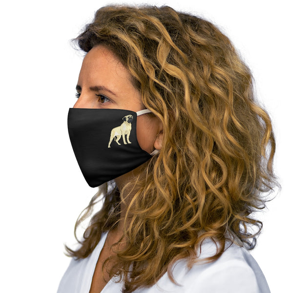 Mastiff Snug-Fit Polyester Face Mask, Polyester and Cotton, 2 Layers of Cloth, Elastic Earloops, One Size!!