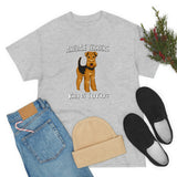 Airedale Terrier Unisex Heavy Cotton Tee, S - 5XL, 14 Colors, Light Fabric, FREE Shipping, Made in USA!!