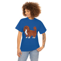 Ruby Cavalier King Charles Spaniel Unisex Heavy Cotton Tee, 12 Colors, S - 5XL, 100% Cotton, FREE Shipping, Made in USA!!